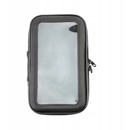 Picture of Rowerowy wodoodporny motocyklowy uchwyt torba sakwa na telefon na kierownic XL (max wymiar telefonu: 165 mm x 80 mm) czarny (bez mocowania do kierownicy)