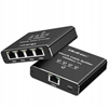Picture of Rozdzielacz splitter Ethernet  mini SWITCH 1x4 RJ45 | 1000Mb/s | USB-C | Aluminium 