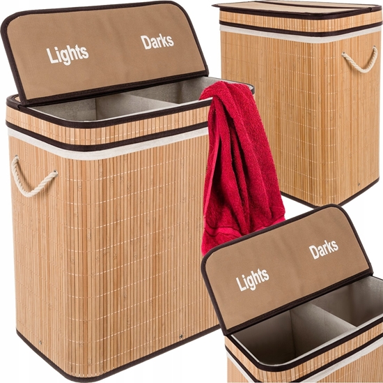 Picture of Ruhhy Kosz bambusowy na pranie - dwukomorowy Ruhhy 24269