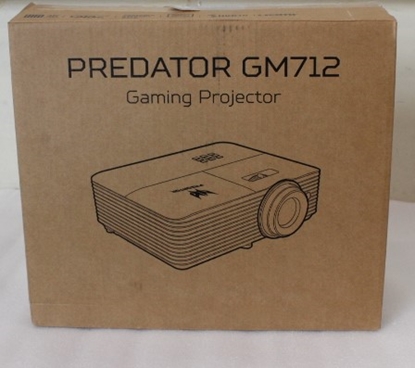 Picture of SALE OUT. Acer PREDATOR GM712 Projector, DLP, 4K UHD, 4000lm, 20000/1, HDMI, Black | Acer PREDATOR GM712 | 4K UHD (3840 x 2160) | 3600 ANSI lumens | Black | USED