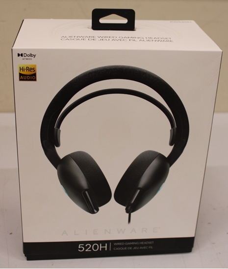 Picture of Dell SALE OUT. Alienware Wired Gaming Headset - AW520H (Dark Side of the Moon) | Alienware Wired Gaming Headset | AW520H | Wired | Over-Ear | USED, SCRATCHES, CABLE PROTECTION DAMAGED | Noise canceling