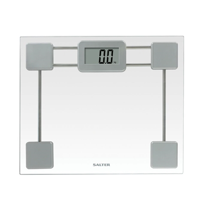 Picture of Salter 9081 SV3R Toughened Glass Compact Electronic Bathroom Scale
