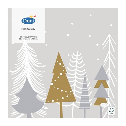 Attēls no Salvetes 33cm Winter Trees 20gab.