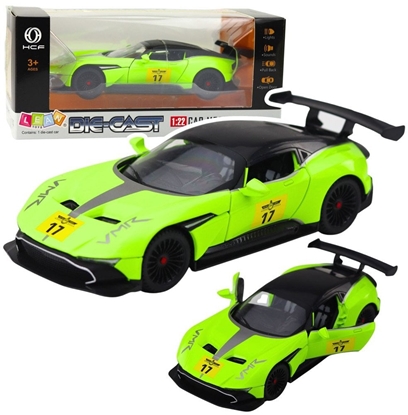 Attēls no Samochód Sportowy Z Napdem Pull-Back wiata Dwiki Zielony 1:22 LEAN Toys