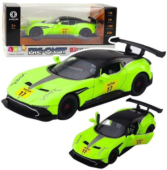 Picture of Samochód Sportowy Z Napdem Pull-Back wiata Dwiki Zielony 1:22 LEAN Toys