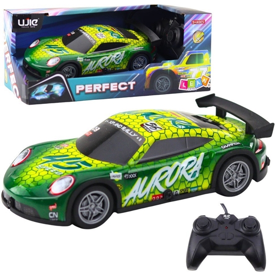 Изображение Samochód Wycigowy Zdalnie Sterowany RC wiecca Obudowa Zielony LEAN Toys