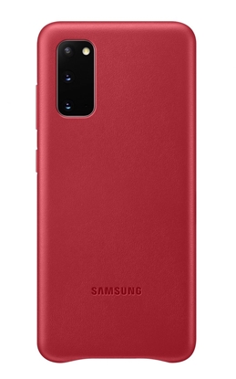 Picture of Samsung - Galaxy S20 Leather Cover case Red