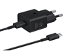 Picture of Samsung EP-T2510EBE + EP-DN980BBE Samsung USB-C 25W Travel Charger + USB-C Data Cable Black (OOB Bulk)