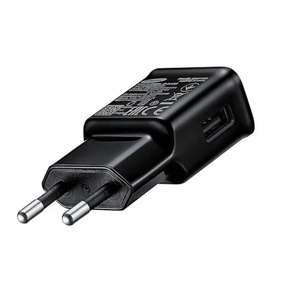 Picture of Samsung EP-TA200EBE Adaptive 15W Plug USB 3.1 Quick Charge 3.0 Fast Charger Black (OEM) Black