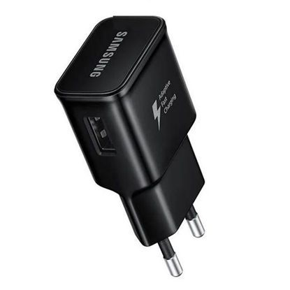 Picture of Samsung EP-TA20EBE Adaptive - Universal 15W USB Plug 2A Fast Charger Black (OEM) Black