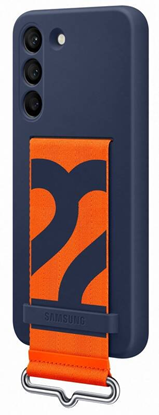 Attēls no Samsung Galaxy S22 Silicone Cover with Strap Navy