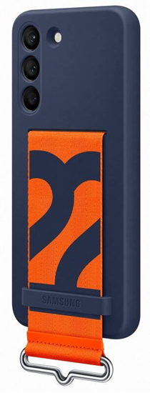 Picture of Samsung Galaxy S22 Silicone Cover with Strap Navy