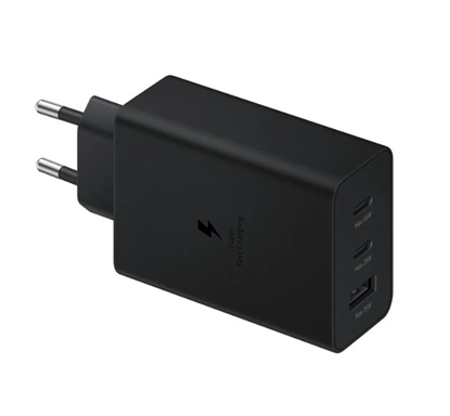 Picture of SAMSUNG POWER WALL CHARGER 65W TRIPLE 2XUSB-C + 1XUSB BLACK EP-T6530NBEGEU