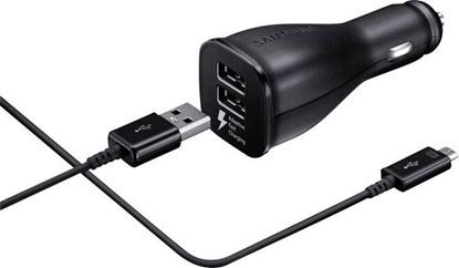 Attēls no Samsung Car Fast Charger 2x MicroUSB 2A Black