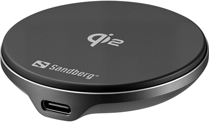 Изображение Sandberg 441-61 adowarka do urzdze przenonych Uniwersalne Aluminium, Czarny USB Bezprzewodowe adowanie Wewntrzna