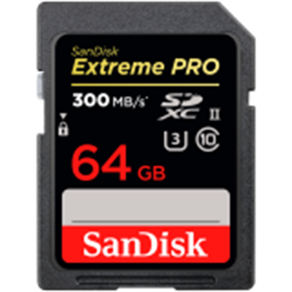 Picture of SanDisk Extreme Pro SDXC    64GB UHS-II C10 U3 V60
