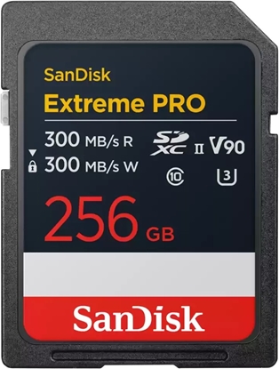 Attēls no SanDisk ExtremePRO SDXCV90 256GB 300MB UHS-II  SDSDXDM-256G-GN4IN