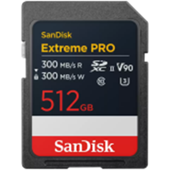 Picture of SanDisk ExtremePRO SDXCV90 512GB 300MB UHS-II  SDSDXDM-512G-GN4IN