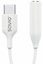 Attēls no Savio USB-C Male - 3.5 mm Female White