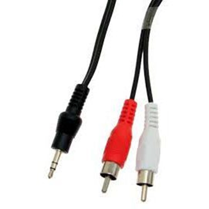 Picture of Sbox 3.5mm M.->2 X RCA M, 2M 3.5-2RCA-M/M-2