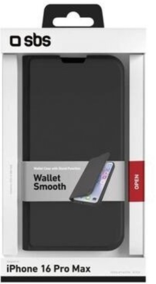 Attēls no SBS Mobile SBS Wallet Stand iPhone 16 Pro Max schwarz