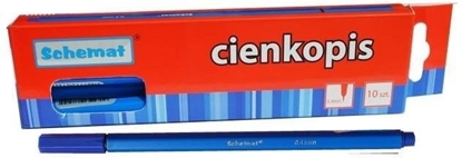 Изображение SCHEMAT Cienkopis 0,4mm granatowy (10szt)