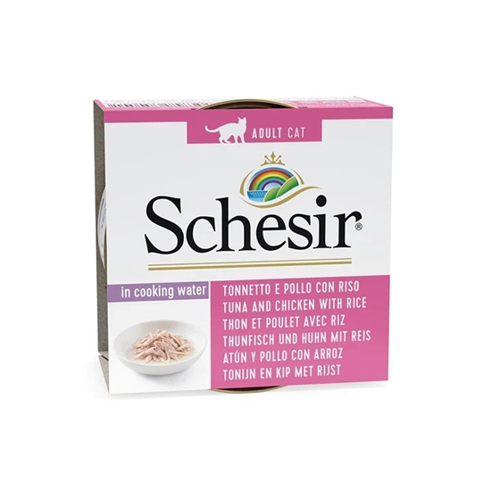 Изображение SCHESIR in cooking water Tuna with chicken and rice - wet cat food - 85 g