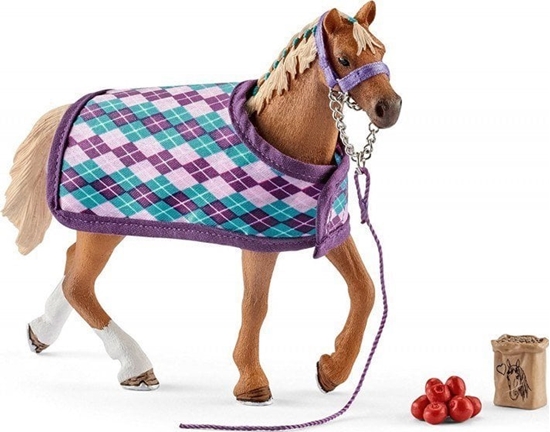 Изображение Schleich Horse Club        42360 English Thoroghbred with blanket