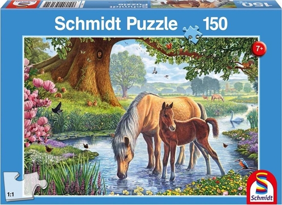 Изображение Schmidt Spiele Puzzle 150 Konie przy strumieniu G3