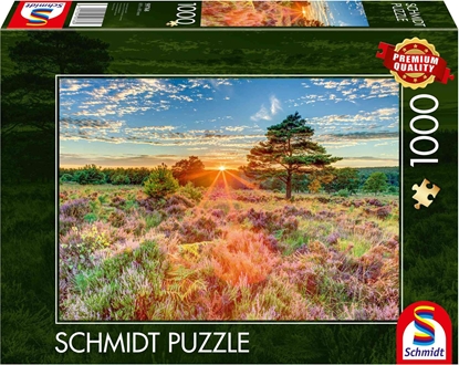 Изображение Schmidt Spiele Puzzle PQ 1000 Zachód soca na wrzosowisku G3