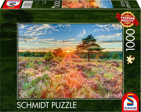 Изображение Schmidt Spiele Puzzle PQ 1000 Zachód soca na wrzosowisku G3
