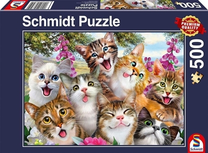 Attēls no Schmidt Spiele Puzzle PQ 500 Koty robi selfie G3