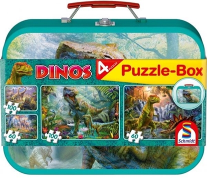 Attēls no Schmidt Spiele Puzzle-Box - Dinozaury (56495)