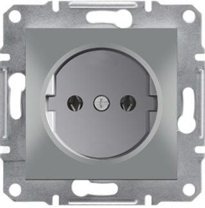 Изображение Schneider Electric Gniazdo instalacyjne Asfora pojedyncze aluminium (EPH3000161)