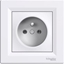 Изображение Schneider Electric Gniazdo pojedyncze z uziemieniem IP44 biae (EPH2800621)