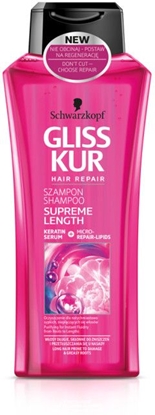 Attēls no Schwarzkopf Gliss Kur Supreme Length Szampon do wosów oczyszczajcy 400ml
