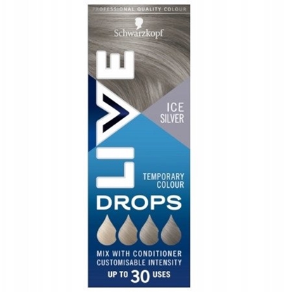 Attēls no SCHWARZKOPF_Live Drops zmywalna farba do wosów Icy Silver 30ml