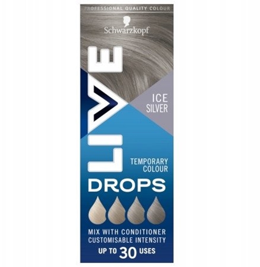 Picture of SCHWARZKOPF_Live Drops zmywalna farba do wosów Icy Silver 30ml