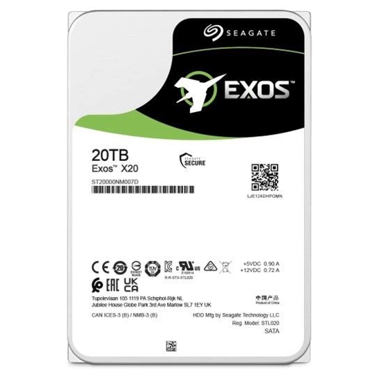 Picture of Seagate Enterprise ST20000NM007D internal hard drive 3.5" 20000 GB Serial ATA III
