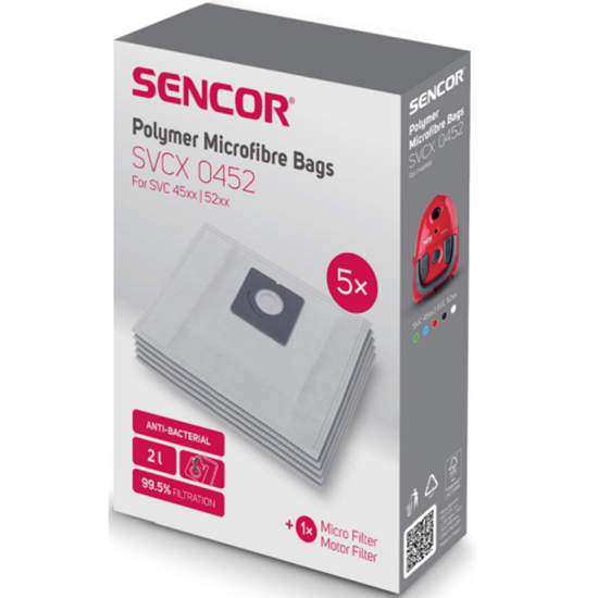 Picture of Sencor SVC 45/52 Microfibre bags 5pcs + 2 microfilters