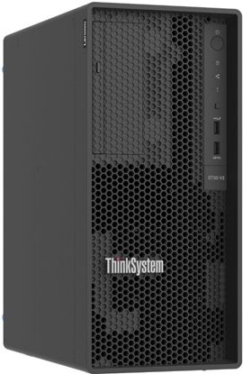 Attēls no Lenovo ThinkSystem ST50 V3 7DF3 - Server - Tower - 5U - 1-Weg - 1 x Xeon E-2434 / 3.4 GHz - RAM 32 GB - SSD 2 x 960 GB - Matrox G200 - 1GbE - kein Betriebssystem - Monitor: keiner