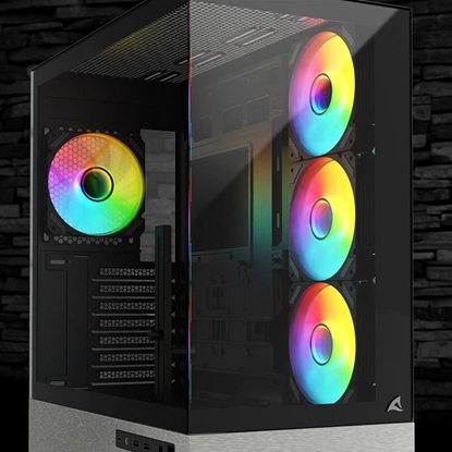 Attēls no Sharkoon Gehäuse AK7 ARGB ATX schwarz