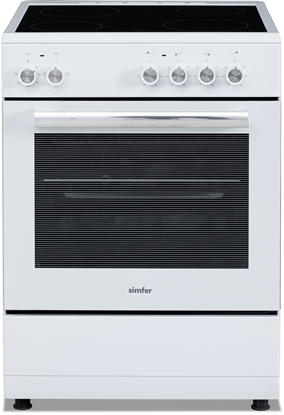 Attēls no Simfer 6043SEDBB Oven | Simfer Oven | 6043SEDBB | 62 L | Electric | Manual | Mechanical control | White
