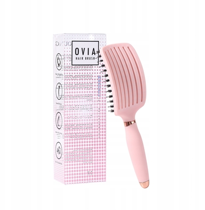 Изображение SISTER YOUNG_Ovia Hair Brush szczotka do wosów z wosiem dzika Pink