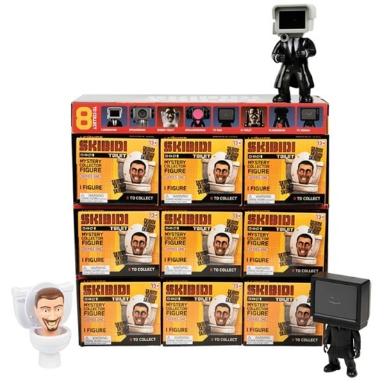 Изображение Skibidi Toilet - Display 9 sztuk Tajemnicze figurki