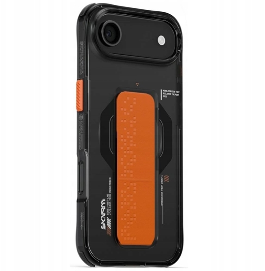 Picture of Skinarma Haxa Case for iPhone Air Magnetic Charging + Grip Stand Graphite