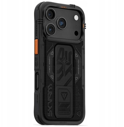 Attēls no Skinarma Phantom Case for iPhone 17 Pro Magnetic Charging + Grip Stand Black