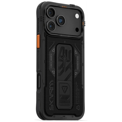 Picture of Skinarma Phantom Case for iPhone 17 Pro Max Magnetic Charging + Grip Stand Black