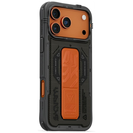 Picture of Skinarma Phantom Case for iPhone 17 Pro Max Magnetic Charging + Grip Stand Olive