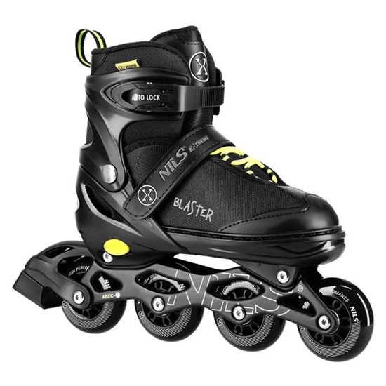 Изображение Skrituļslidas NA18168A IN-LINE SKATES BLASTER BLACK SIZE L(39-42) NILS EXTREME